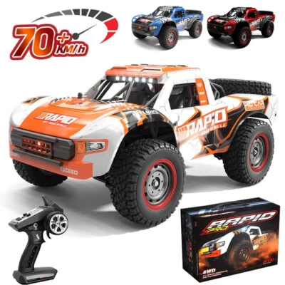 1:14 Brushless RC Autos 70 KM/H Hochgeschwindigkeits Fernsteuerung Auto Truck - Bild 1 von 4