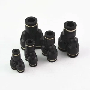 5Pcs Pneumatic Y Shape 3 Way Push In Air Fitting Quick Fittings Connector - Imagen 1 de 5