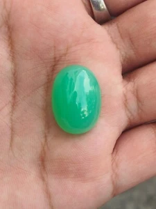 28.02 Cts A WONDERFUL CHRYSOPRASE A VERY BEAUTIFUL GREEN APPLE COLOR ❤️ - Picture 1 of 6