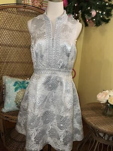Lilly Pulitzer NWT Franci Dress Seaside Full Bloom Brocade $278 Size 4,10,12 - Picture 1 of 23