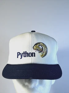Cappello berretto pitone vintage K-Products anni 90 snap back ricamato logo serpente USA - Foto 1 di 11
