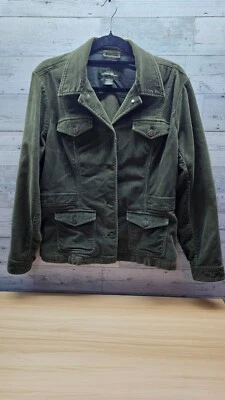 CHAQUETA VINTAGE EDDIE BAUER MUJER PANA VERDE EJÉRCITO Foto 1 de 4