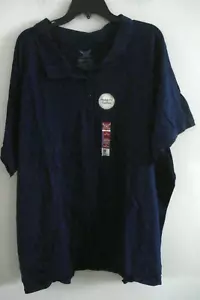 Polo donna plus blu navy taglia 5X (30W-32W) nuova con etichette - Foto 1 di 2