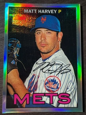 2016 Topps Heritage Chrome Matt Harvey Refractor #THC493 序列 /567 — 第 1/2 张图片