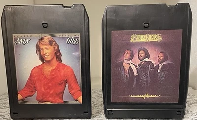 Andy Gibb Shadow Dancing & Bee Gees Children Of The World 1976 8-Track Tapes RSO - Image 1 of 4