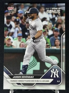 2025 Topps Now RTOD Bonus #OD86 Jasson Dominguez Youngst Yankee 3 HR Game - Bild 1 von 2