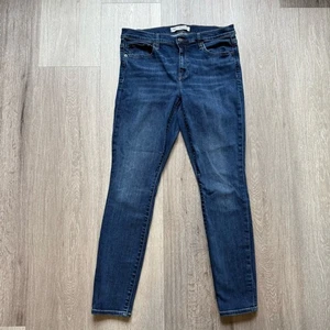 GAP Blue Skinny Denim Jeans Women’s 32 L Stretchy - Picture 1 of 8