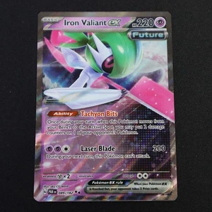 Iron Valiant ex 089/182 Double Rare NM Sv04 Paradox Rift Holo Pokemon Card TCG - Bild 1 von 2