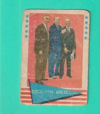 1961 FLEER # 1 FRANK BAKER,TY COBB DETROIT TIGERS,ZACK WHEAT CHECKLIST - Image 1 of 2