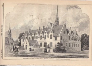 1870 : ANGLICAN CONVENT OF THE HOLY TRINITY, OXFORD. C. BUCKERIDGE, ARCHITECT. A - Imagen 1 de 1