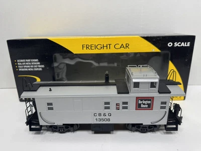K-Line K617-1331 CB&Q Burlington illuminated smoking caboose #13508 EX - Image 1 of 4