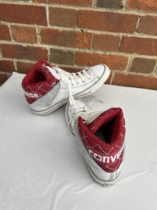 Converse Chuck Taylor All Star High Tops rot weiß gesteppt Gr. 9M / 11W Vintage - Bild 1 von 19
