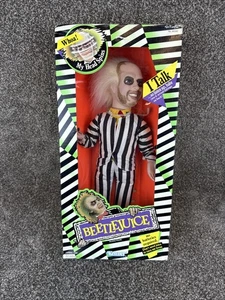 Figura parlante giratoria Kenner Beetlejuice Head 1989 de colección nueva en caja - Imagen 1 de 12
