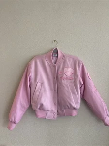 Adidas pink varsity jacket - Picture 1 of 12