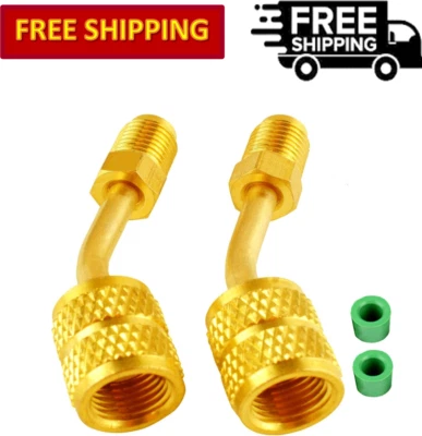 Wadoy R410a Adapter Mini Split HVAC System 5/16" Female Couplers 1/4" Male Flare