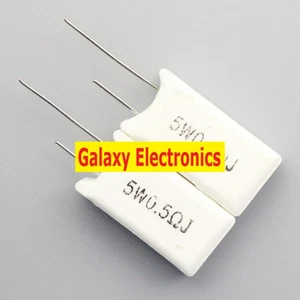 10pcs Brand New 5% 5w 0.5 ohm 0.5RJ Cement Resistor Flame Resistance - Picture 1 of 1