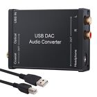 USB to SPDIF Coaxial RCA and 3.5mm Headphone Jack Converter USB DAC Optical1083