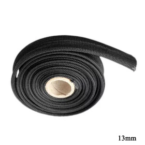 1xHeat Fiberglass Shield Sleeve Adjustable Hose Heat Spark Plug Wire 10FT-1/2" ） - Picture 1 of 5
