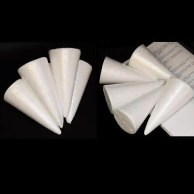 30pcs White Cone Christmas Tree Base Styrofoam Foam Material - Image 1 of 4
