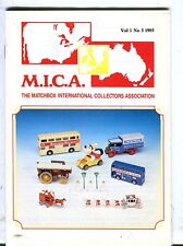 MICA Matchbox Int'l Collectors Association Magazine Vol 1 No 3 1985 062217nonjhe