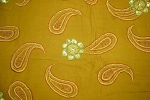 Reine Seide Sari indischer Vintage Sari Georgette Chinon bedruckter Stoff PGS1063 - Bild 1 von 6