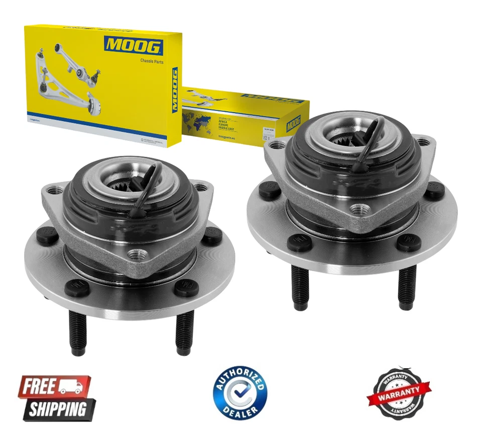 MOOG (2) Cojinete de rueda trasera y buje para 97-08 Chevy Corvette Cadillac XLR 5 orejetas Foto 1 de 1