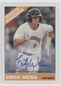 2015 Topps Heritage Minor League Edition Real One Auto Erich Weiss #ROA-67 Auto