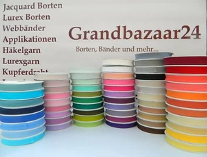 25 m Schrägband Baumwolle 20 mm gefalzt Einfassband Farben wählbar - Bild 1 von 12