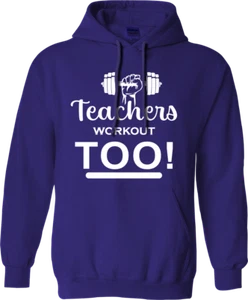 Maestras Entrenamiento Too! Sudadera con Capucha Gimnasio Fitness Yoga Divertido - Imagen 1 de 23