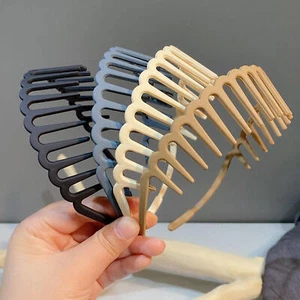 Sports Hairband Headband Wave Style Teeth Comb Hair band for Skin Care - Picture 1 of 22