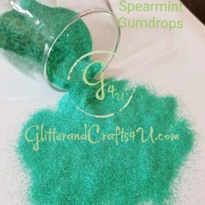 .008 Ultra Fine IR Polyester Glitter- Spearmint Gumdrops - Picture 1 of 4