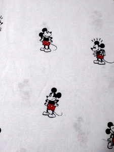 Smaller Size Mickey Mouse Toss on White Cotton Quilt Fabric~Disney~2.5+ Yards - Picture 1 of 6