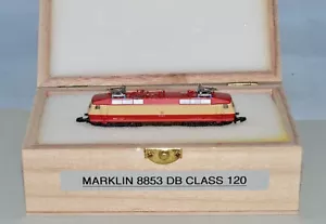Z Scale Marklin 8853 DB Electric Locomotive E Class 120 with Custom Wooden Case - Picture 1 of 6