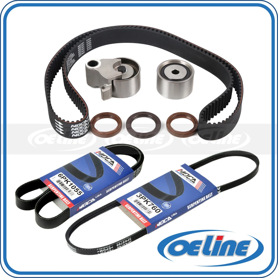 Kit de correa de distribución 2x correas de transmisión para Toyota Camry 1988-1991 2,5 L V6 3PK760 6PK1055 Foto 1 de 4