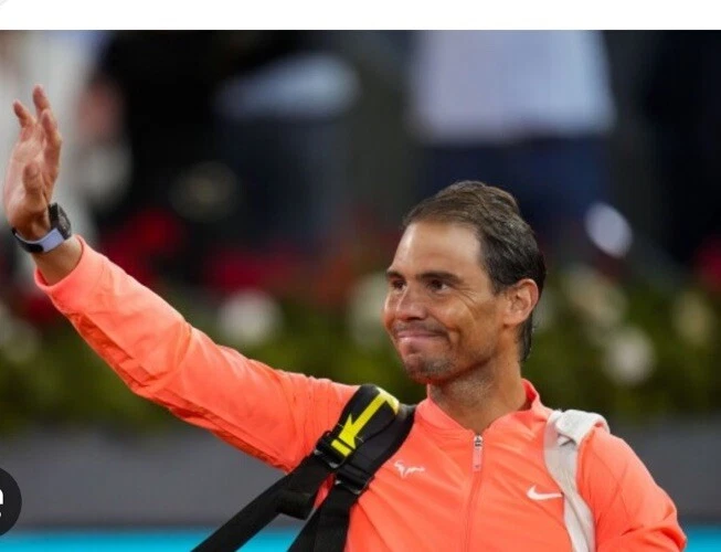 Men's Nike Dri-Fit Rafa Nadal Tennis Jacket Bright Mango DV2885-854 Size L