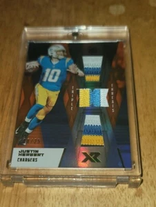 Justin Herbert 2020 Panini XR Triple Threats Patch RC /25 SSP #RTM-JH Chargers - Bild 1 von 12