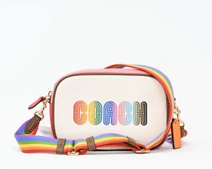 Mini Bolso para Cámara COACH JAMIE con Orgullo Arco Iris Coach Cuero Guijarro C9939 Nuevo con Etiquetas $298 - Imagen 1 de 12