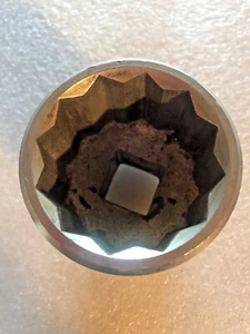 12 POINT CHROME SOCKET 3/4 DRIVE 1 5/8" AUTOMOTIVE AEROSPACE AVIATION UNBRANDED - Picture 1 of 5