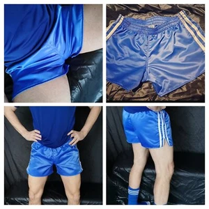 RETRO 70er POLYAMID FUSSSHORTS in königsblau (XS 2XL) *LIMITIERTER ANGEBOT * - Bild 1 von 15