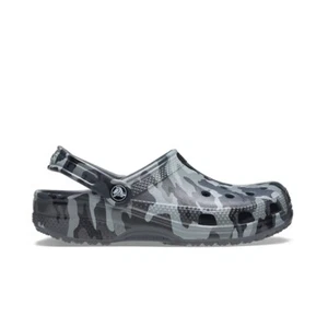 Crocs Slides Classic Printed Camo Unisex Grey - Picture 1 of 5