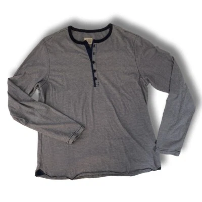 Camisa para hombre Henley manga larga a rayas Brenton Howe Creative Workforce XL Foto 1 de 4