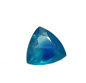 Piedra preciosa suelta 9,35 quilates verde azulado zafiro natural forma trillón regalo extra - Imagen 1 de 6