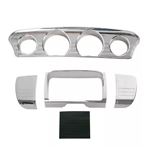 Tri Line Gauge Stereo Accent Trim Cover Fit For Harley Tri Electra Glide 2014-23 - Picture 1 of 14