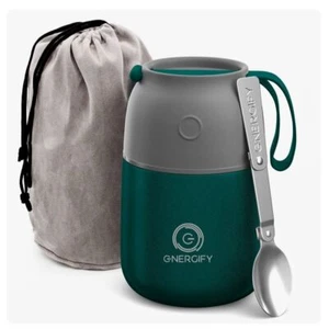 Energify Vacuum Food Jar TEAL Grey top 530 ml NWOT - Picture 1 of 9