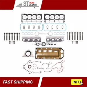 Engine Full Gasket Set w/ Head Bolts Fits 2009-20 Aspen Durango RAM 5.7L HEMI V8 - Picture 1 of 4