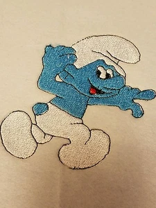Personalisierte Stickerei Babydecke Schlumpf - Bild 1 von 1