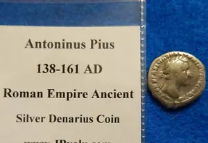 138-161 AD Antoninus Pius Ancient Roman Silver Denarius Coin 2.85 grams, 18mm๐ - Picture 1 of 3