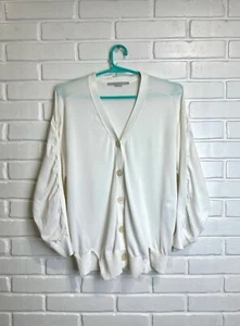 Stella Mccartney Knit Cardigan women's SZ S-M white Baroque sweater - Picture 1 of 11