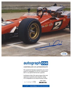Mario Andretti signed photo 8x10 ACOA autographed Indy Honda Racing - Picture 1 of 3