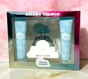 ARIANA GRANDE CLOUD 3pcs Gift Set 100ml EDP Perfume Body Lotion Shower Gel Set - Picture 1 of 10